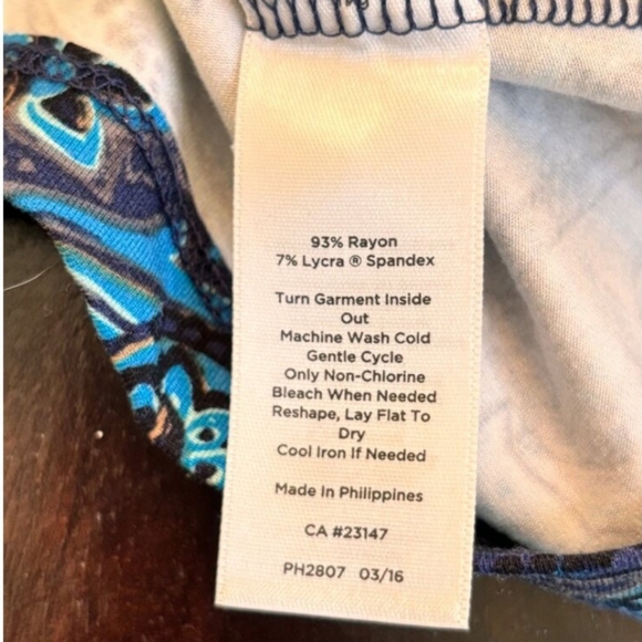 Talbots Faux Wrap Paisley Dress - Picture 4 of 5